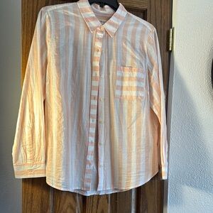 Striped Button-Up Shirt